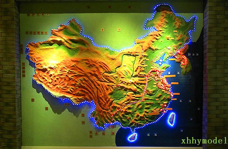 北京地形沙盘公司设计制作中国地形沙盘